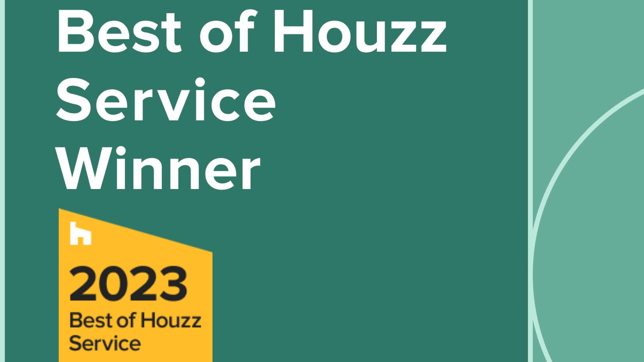 Winner 2023 Best of Houzz Award for Customer Service Harmony Design