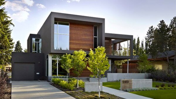 Perfect Landscape For A Modern House, Modern Landscape Design Front Of House